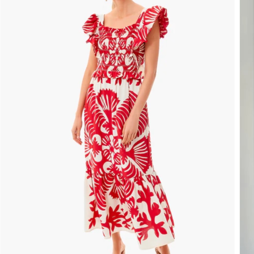 Sea Henrietta Print Smocked Dress